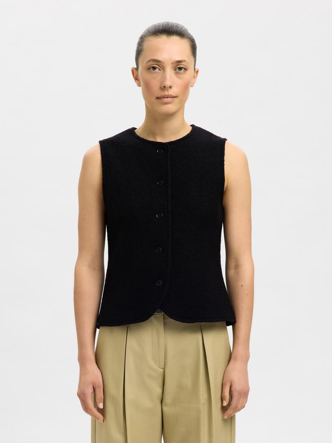 SLFDARLA KNIT BUTTON VEST
