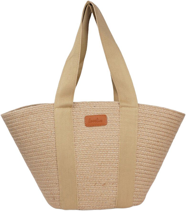 PEPPINO - JUTE BAG WITH COTTON HANDLES 45 X 40 CM