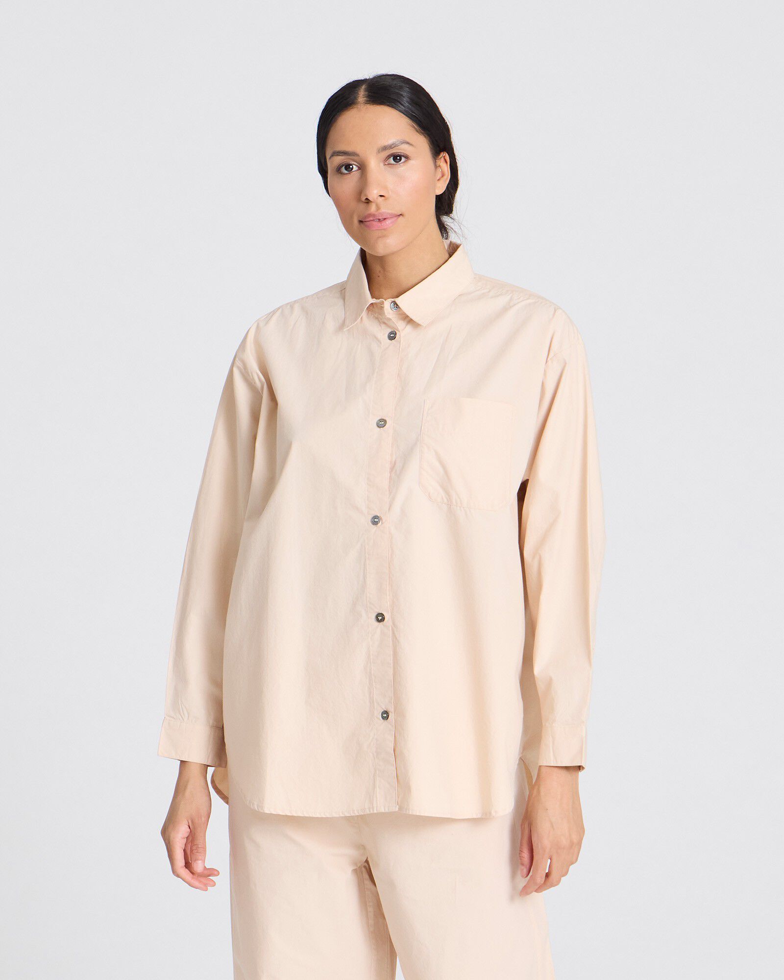 Astrid L/S Shirt Poplin Gots 243975