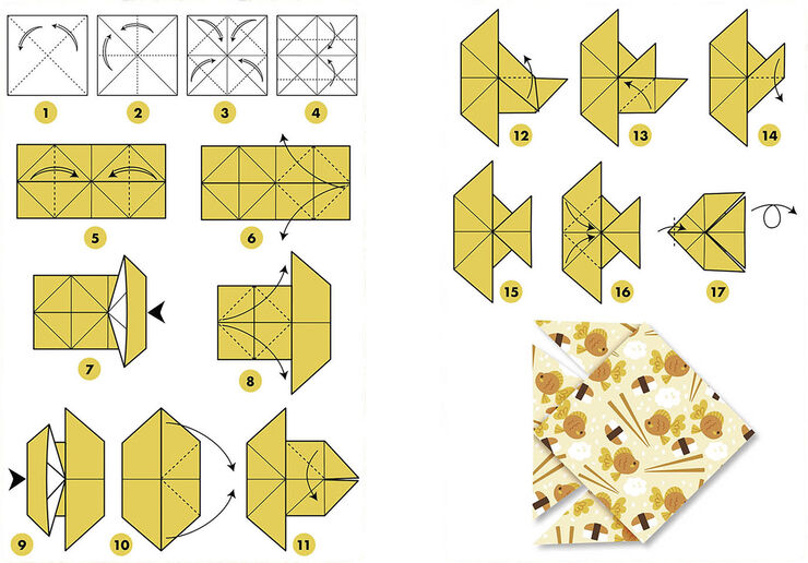 Auzou - Aktivitetssæt - Kawaii origami