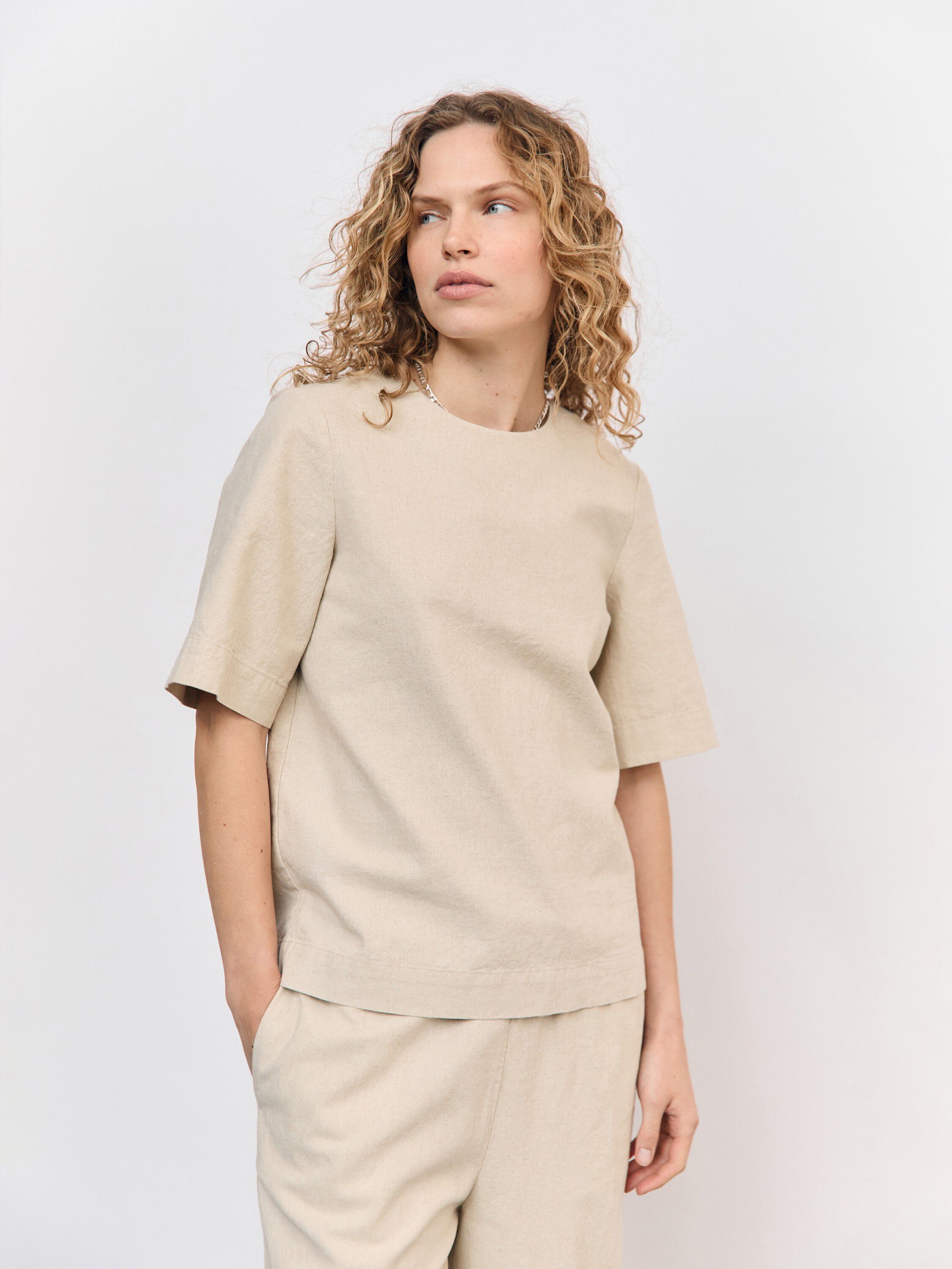 OBJVIGGO 2/4 RE O-NECK TOP DIV