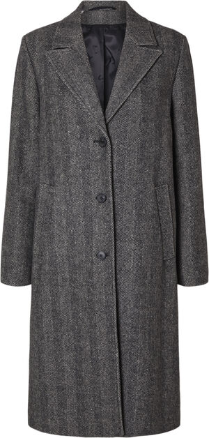 SLFNEW ALMA WOOL COAT HERRINGBONE N
