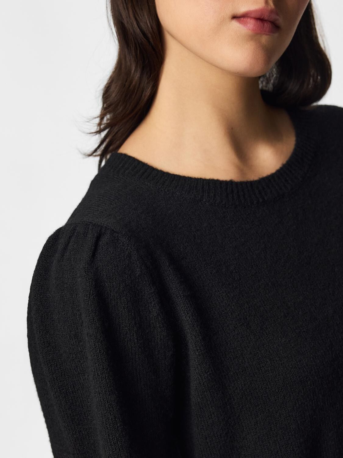 Pcsally Ls O-Neck Knit Dress Noos Bc