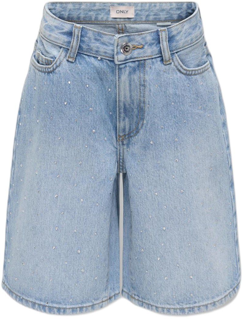 Kogsonny Hw Wide Rhinst Dnm Shorts Azg