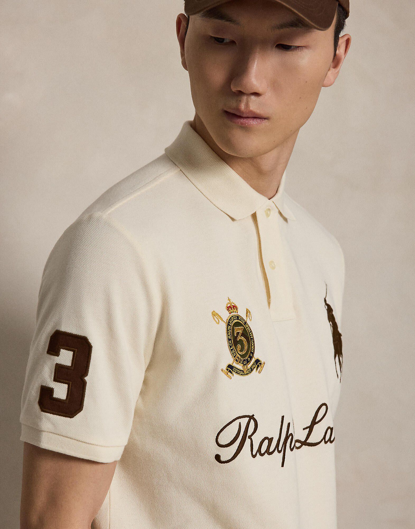 Classic Fit Big Pony Mesh Polo Shirt