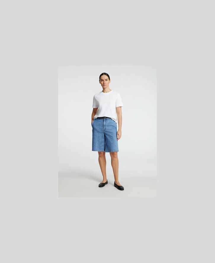 SLFEVELYN HW BERMUDA DENIM SHORTS