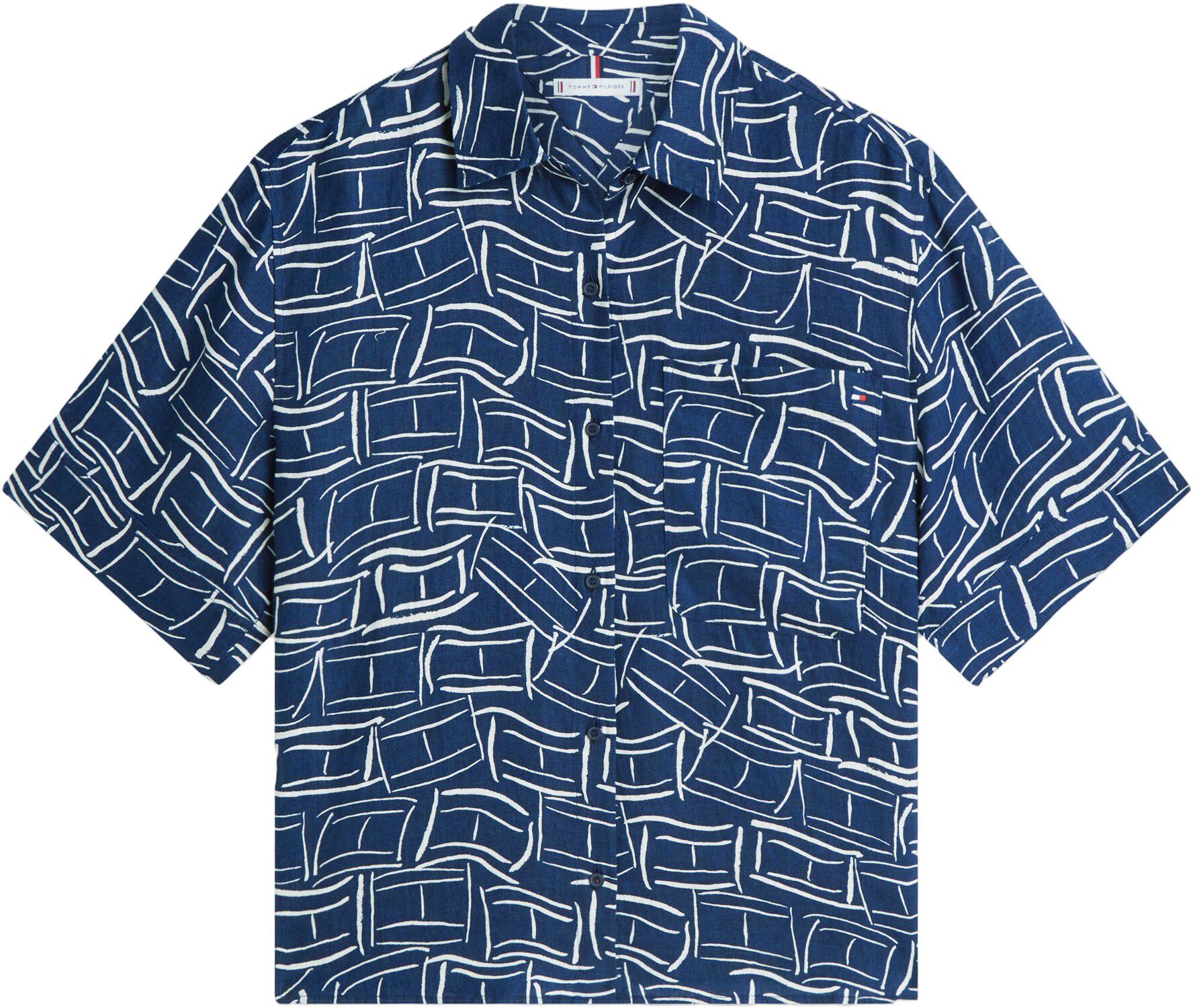 Relaxed Fit Pure Linen Short Sleeve Shirt