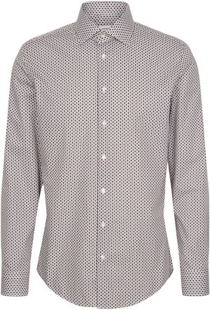 Business Shirt Slim Long sleeve Kent-Collar Print