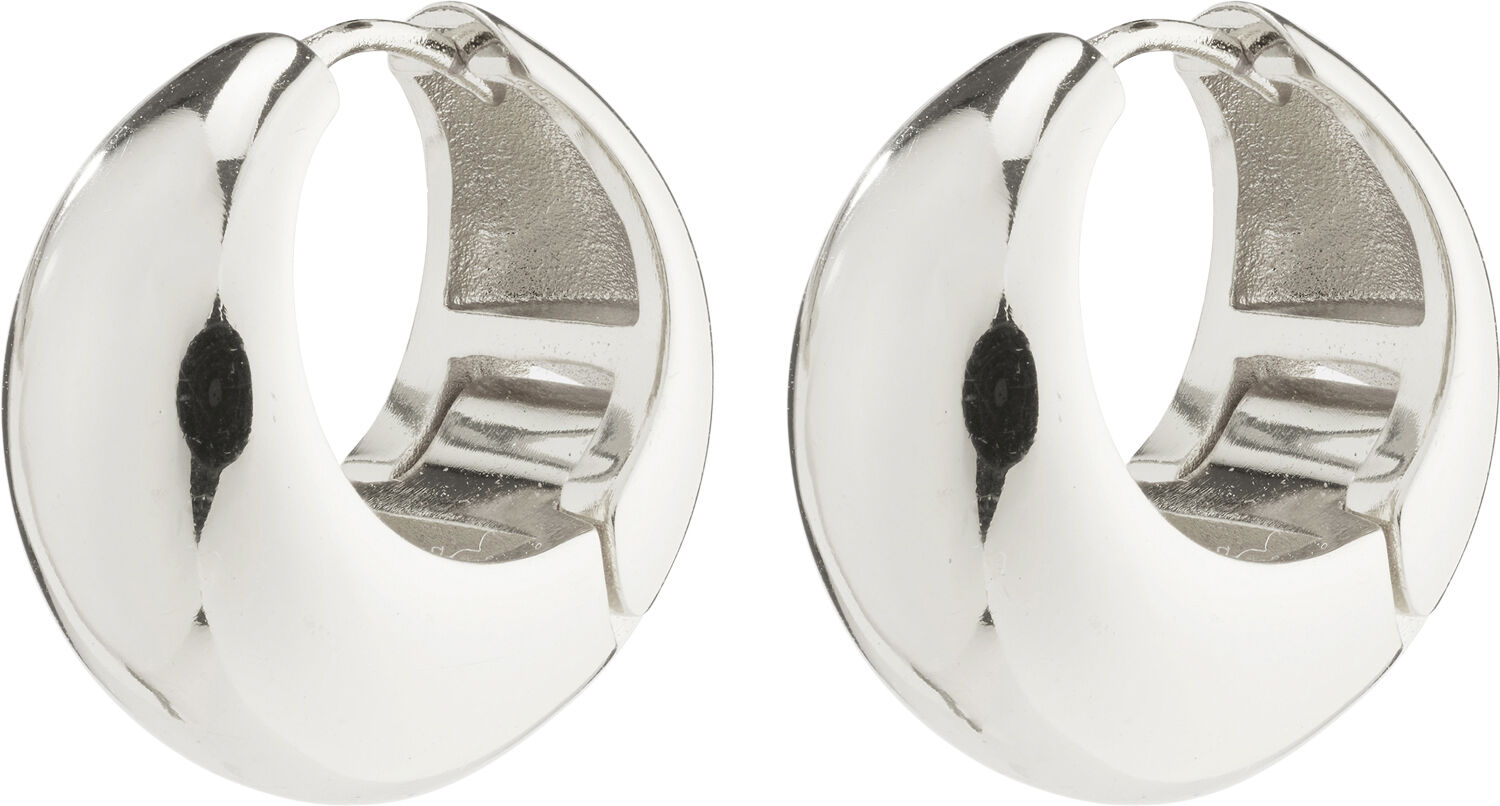 IOANNA recycled chunky hoops silver-plated