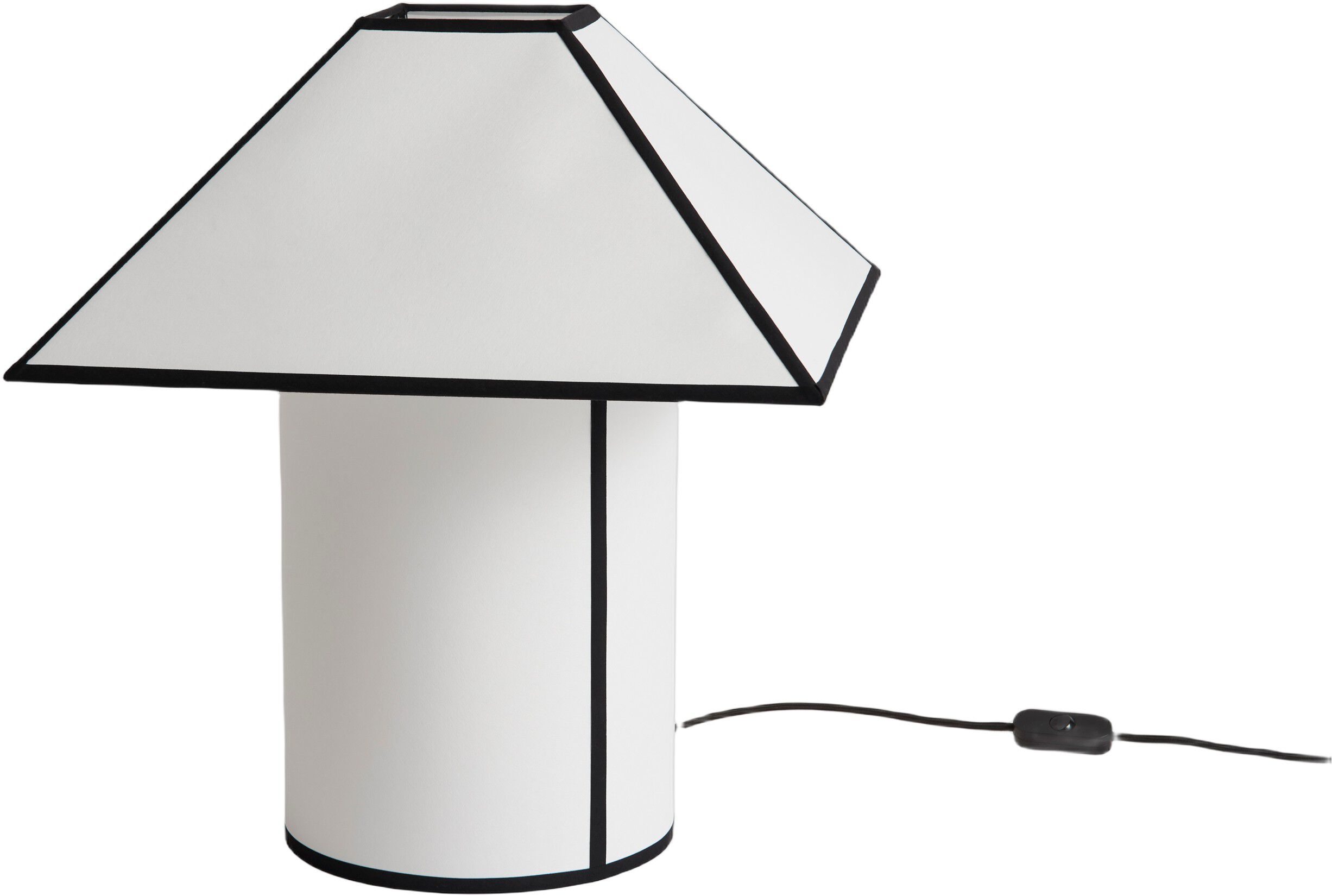 Ava Pyramid Table Lamp-450-White