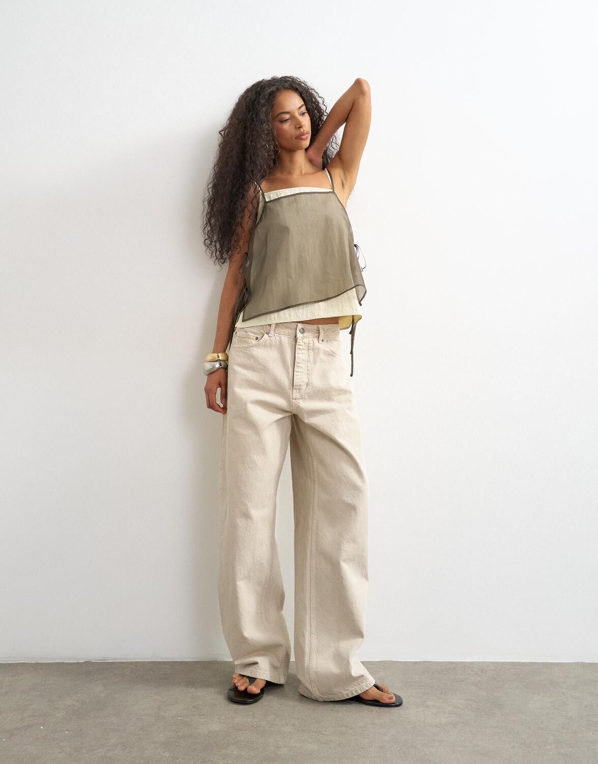 Tstilda Side Tie Cami Top Wvn