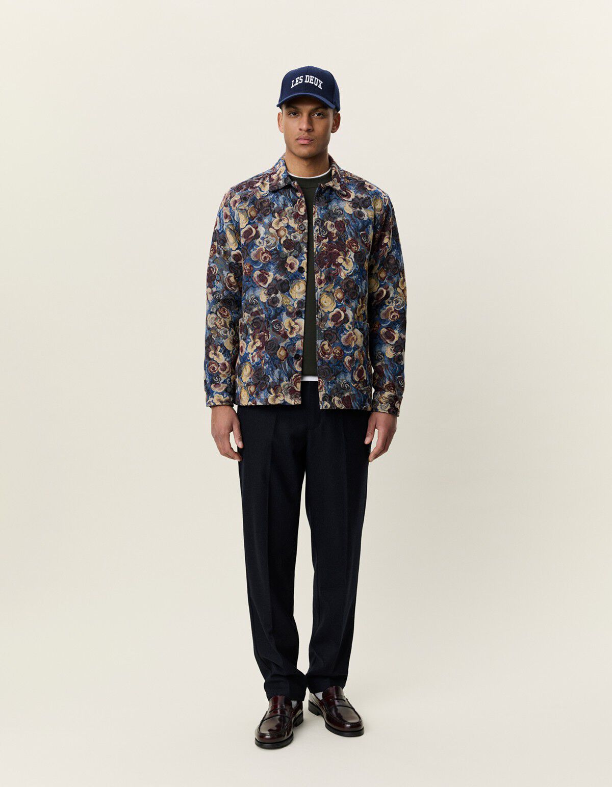 Flower Jacquard Overshirt