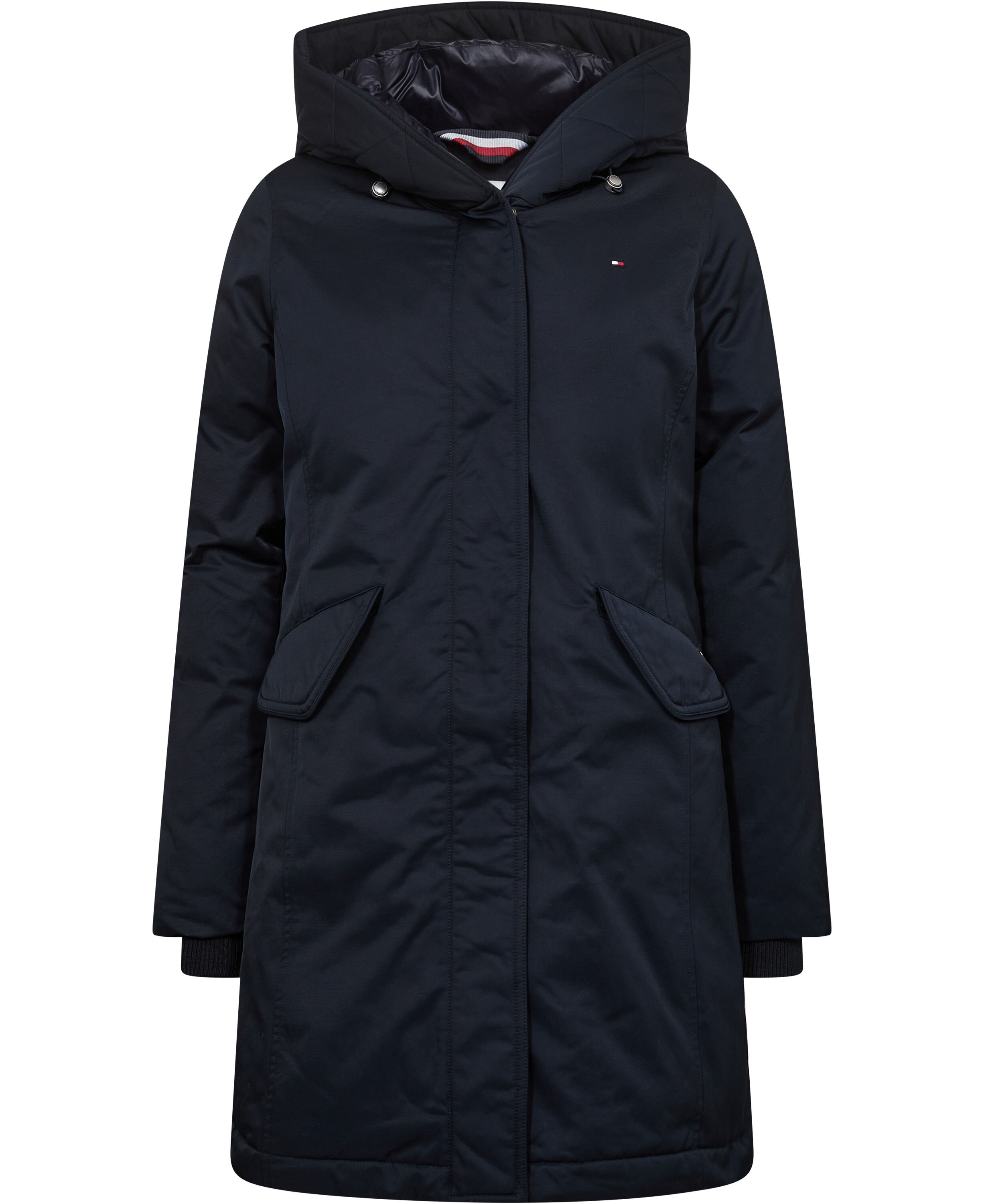 NYLON MIX PADDED HOODED PARKA