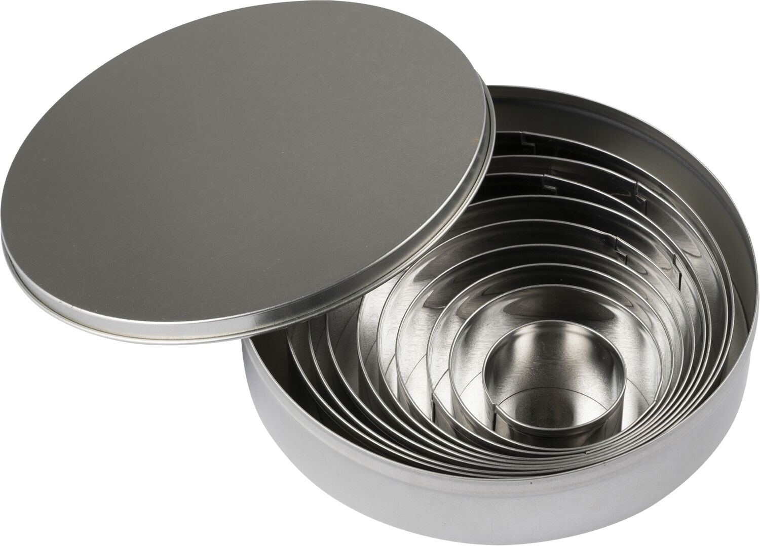 Utstikkersett rund 9 stk. st&aring;l