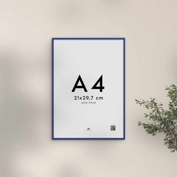 Poster&Frame - Blue wood 30x40cm