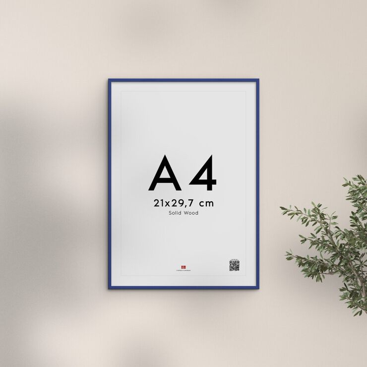 Poster&Frame - Blue wood 30x40cm