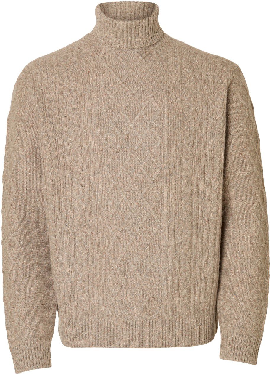 SLHNEIL LS KNIT RELAXED CABLE ROLL