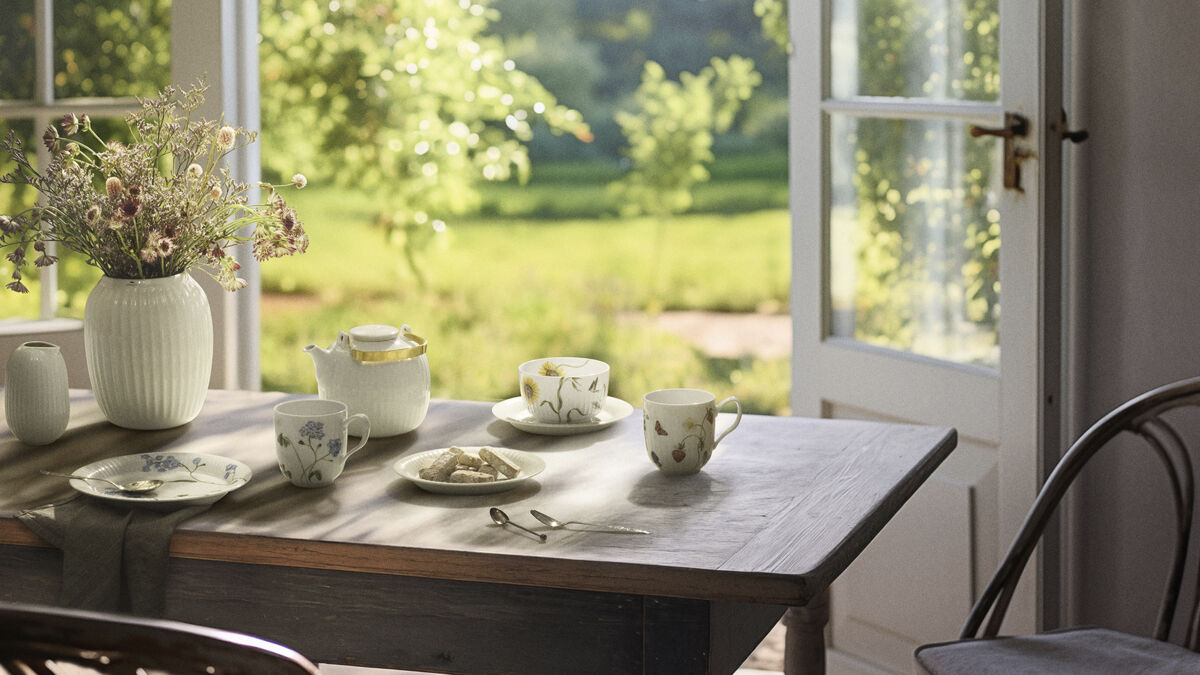 Hammersh&oslash;i Summer Tallerken &Oslash;22 cm forglemmigej