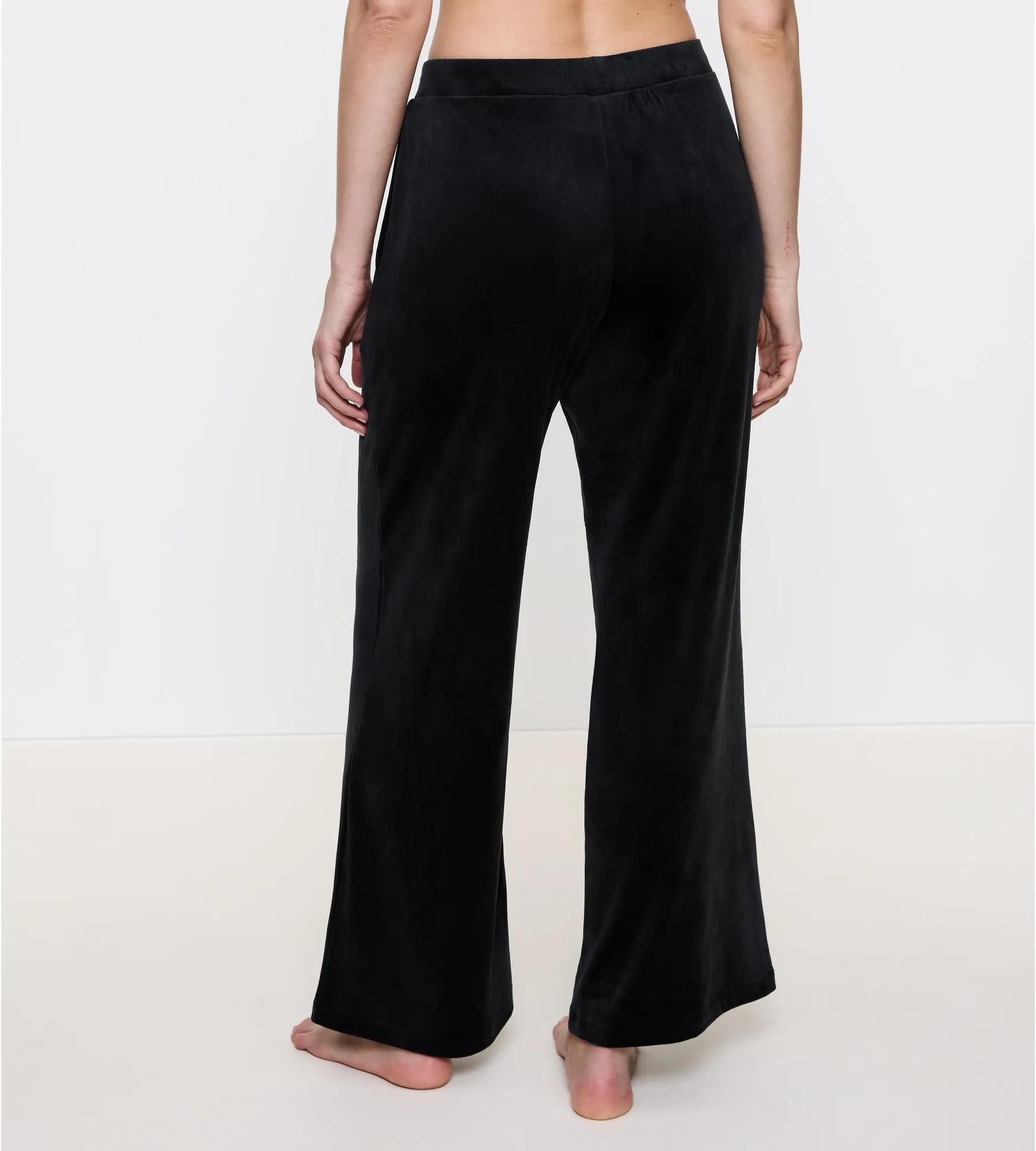 Sensual Velour Wide Leg Trousers 01