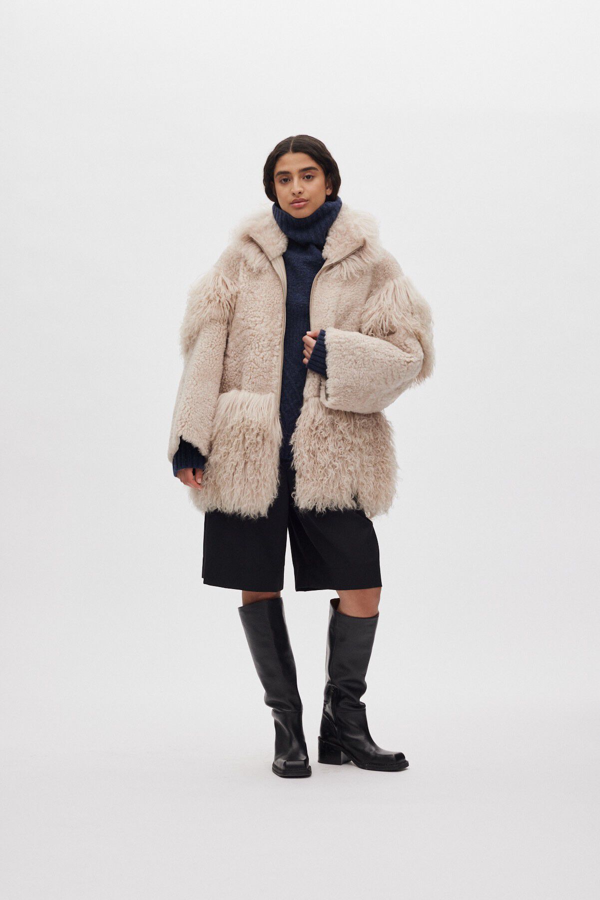Duo shearling jacket - Stacia