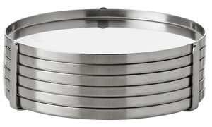 Arne Jacobsen glassbrikker Ø 8. 5 cm steel