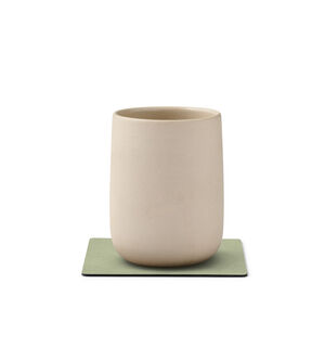 GLASS MAT SQUARE 10X10CM NUPO olive green