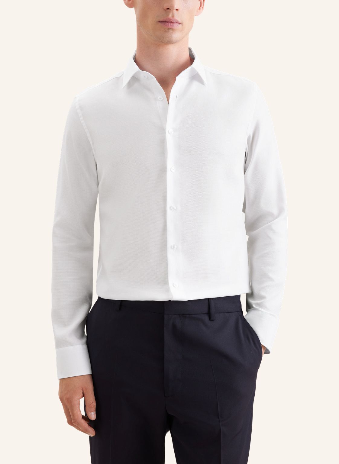 Business shirt Slim 1/1 Kent-Collar Structure