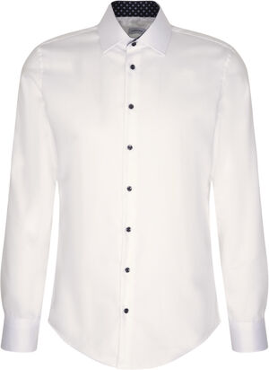 Business Shirt Slim Long sleeve Kent-Collar Uni
