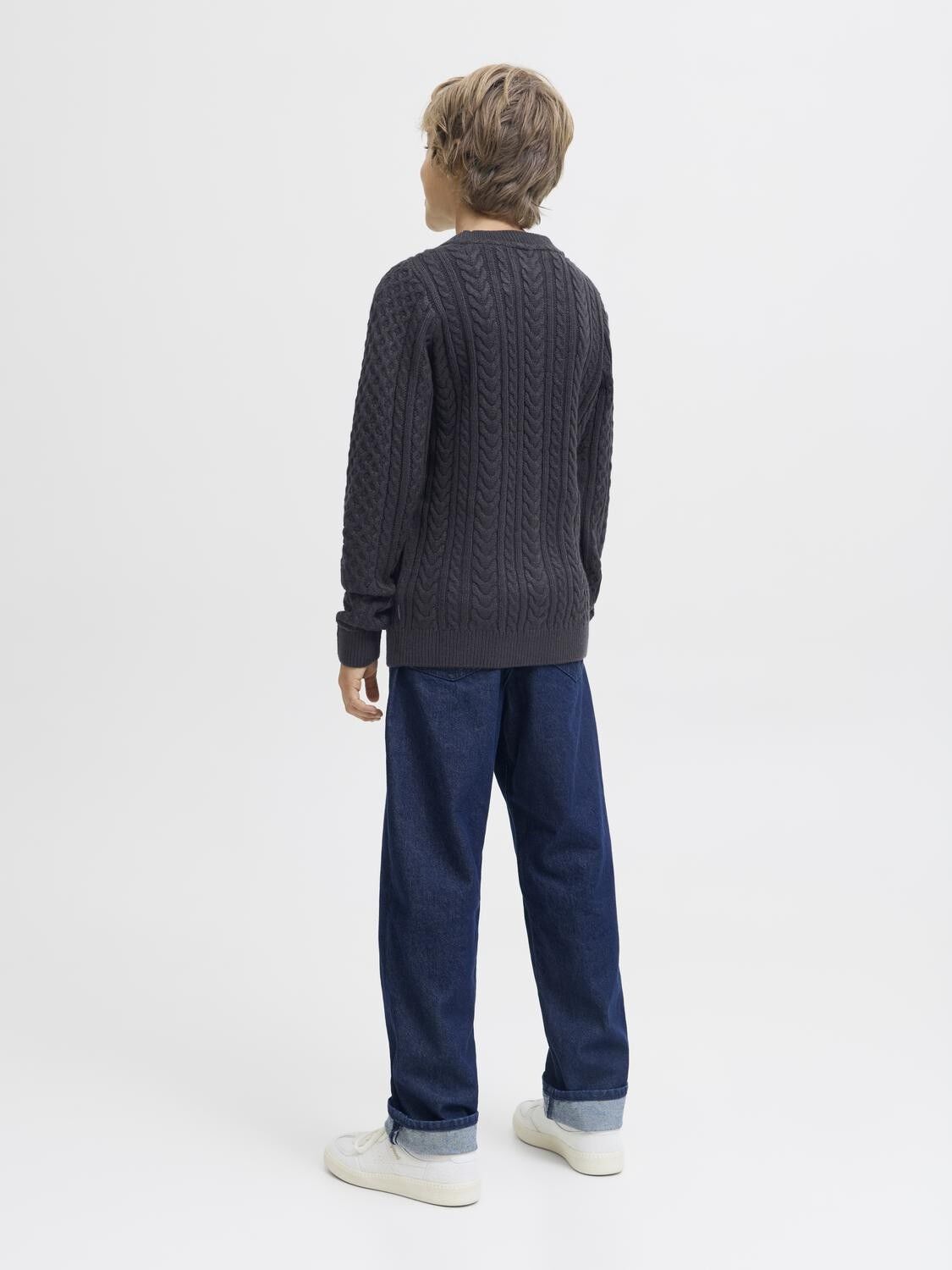 JPRBLUSEAN KNIT CABLE CREW NECK JNR