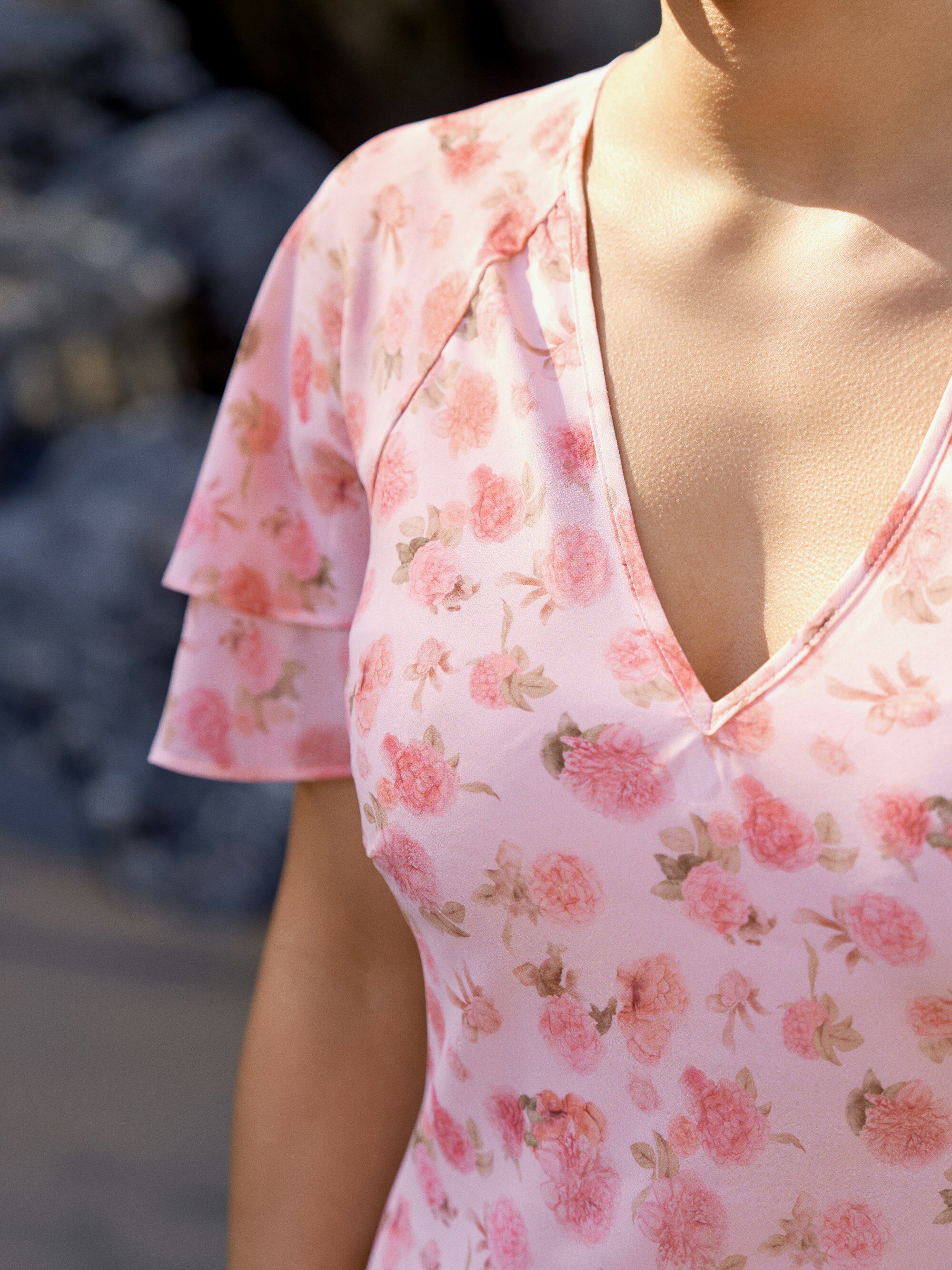 Celesse Flower Fade Dress