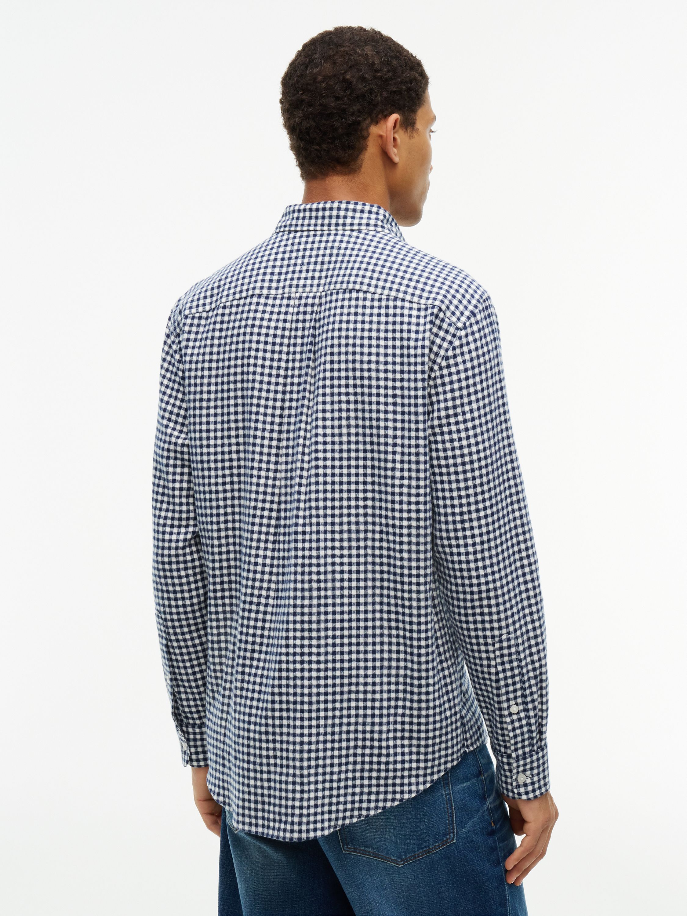Regular Fit Gingham Dobby Flannel Shirt