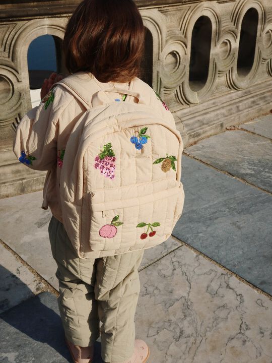 JUNO QUILTED SEQUIN BACKPACK MIDI