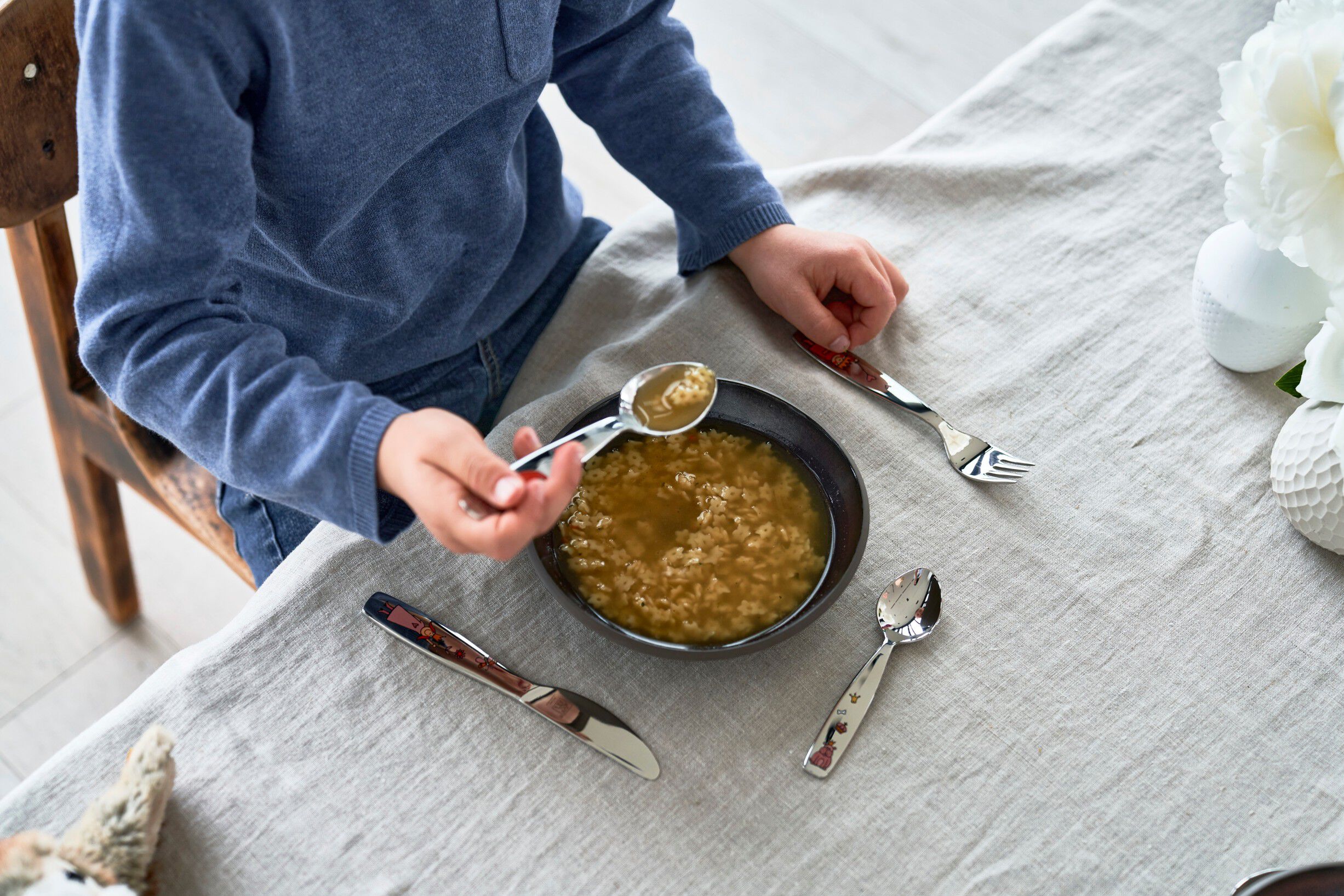 Prinsesse Emilie B&oslash;rnebestik s&aelig;t 4-dele, Poleret