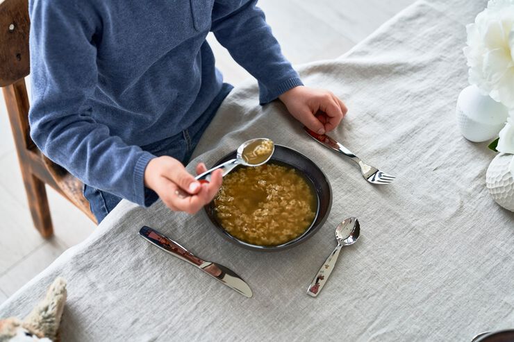 Prinsesse Emilie Børnebestik sæt 4-dele, Poleret