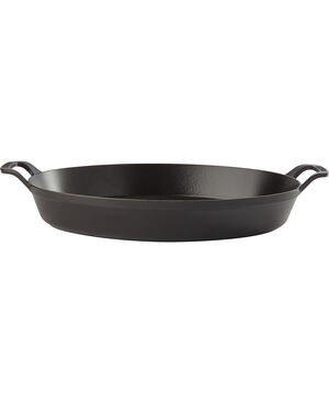 Ovalt fad 37 cm sort