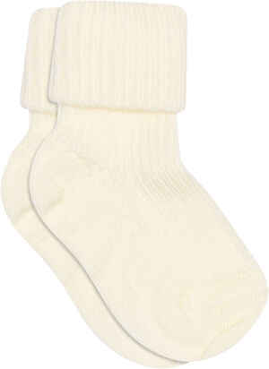 ANKLE WOOL RIB TURN DOWN