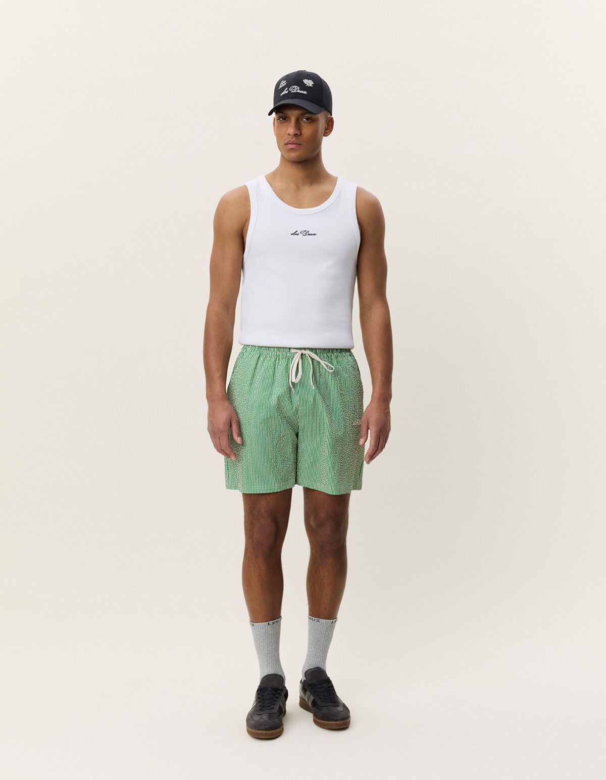 Stripe Seersucker Swim Shorts