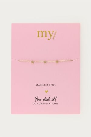 Graduation bracelet three stars
