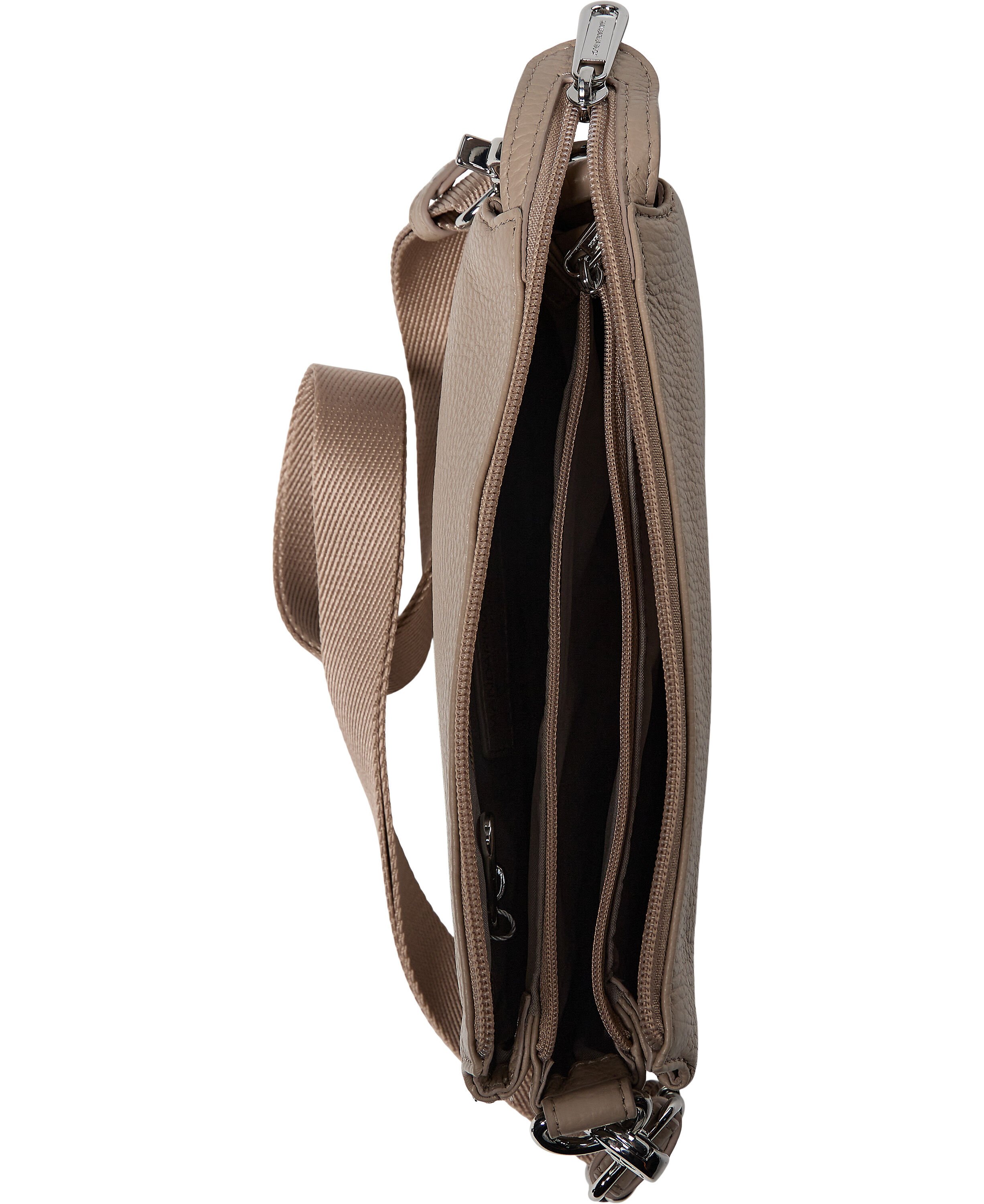 MELLOW LEATHER POCHETTE / WARM TAUPE