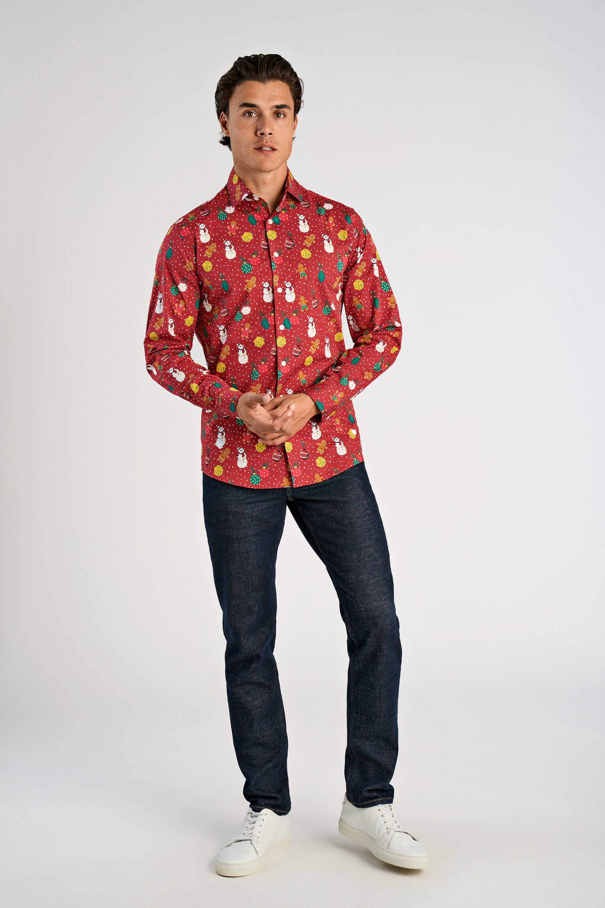 AOP Christmas shirt L/S