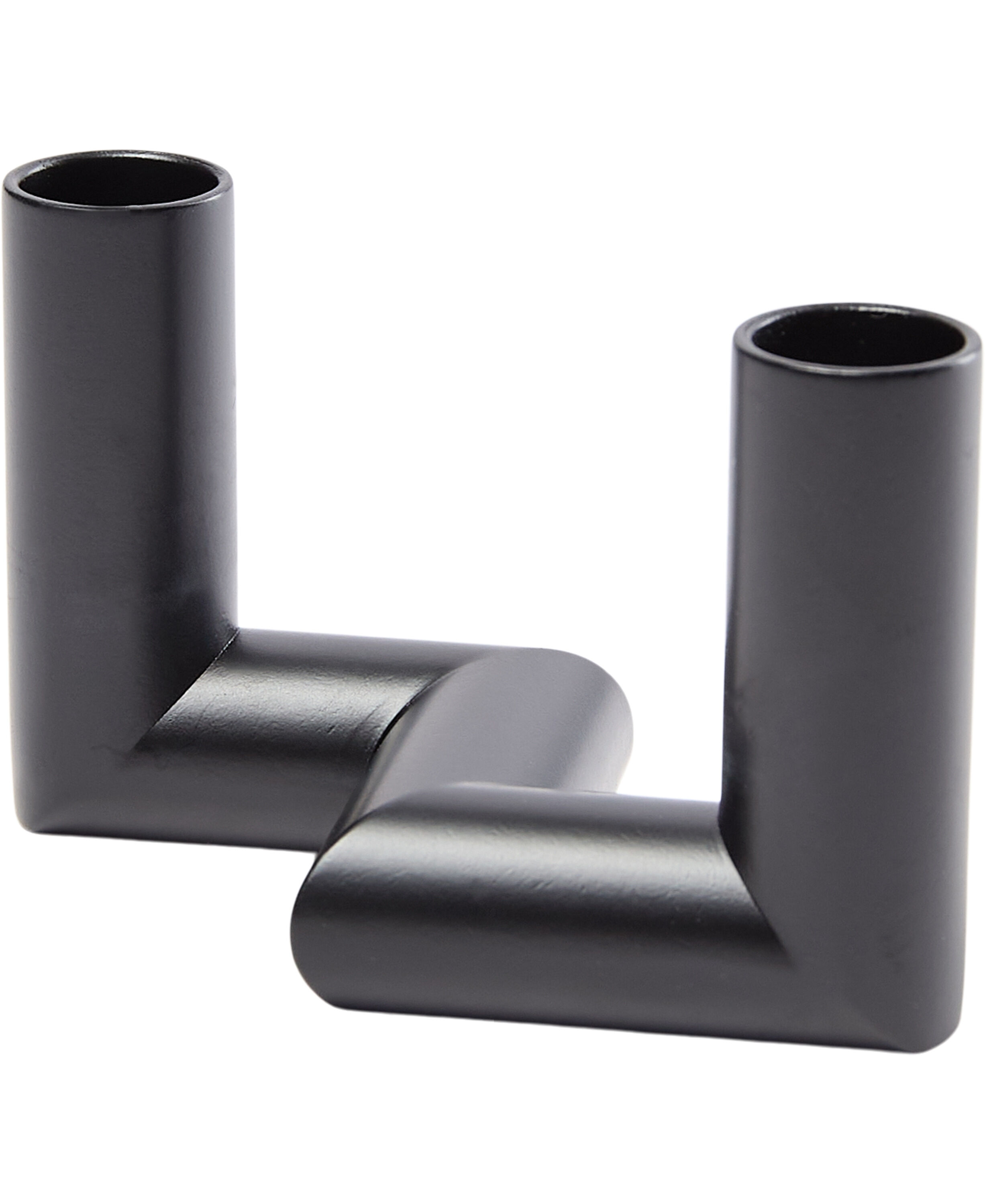 MATRIX Candle Holder - 2'arm Mini Taper - Matte Black - 7,5 x 4,5 CM