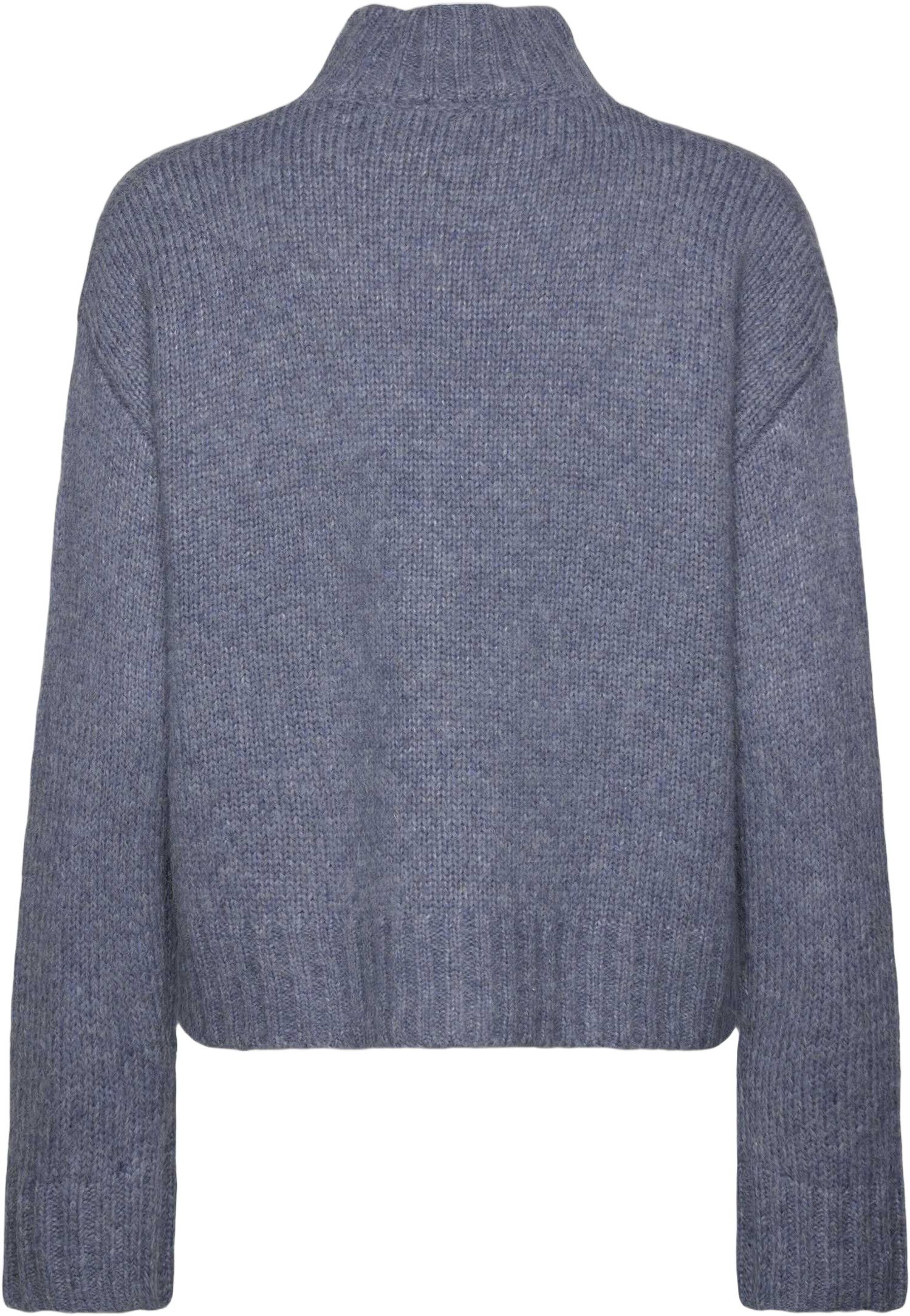 RWTulip Wool Blend LS Turtleneck Plain Pullover