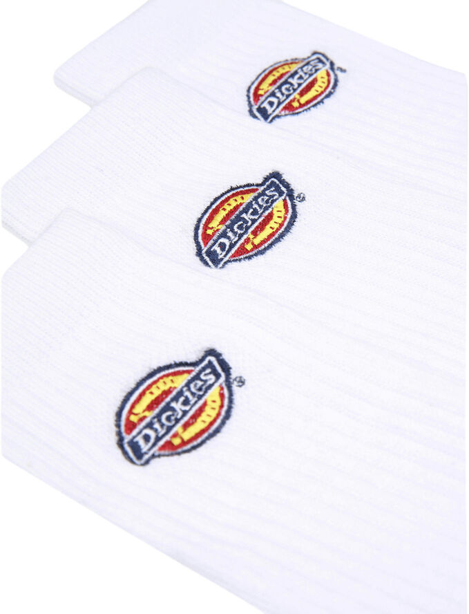 VALLEY GROVE EMBROIDERED SOCK WHITE