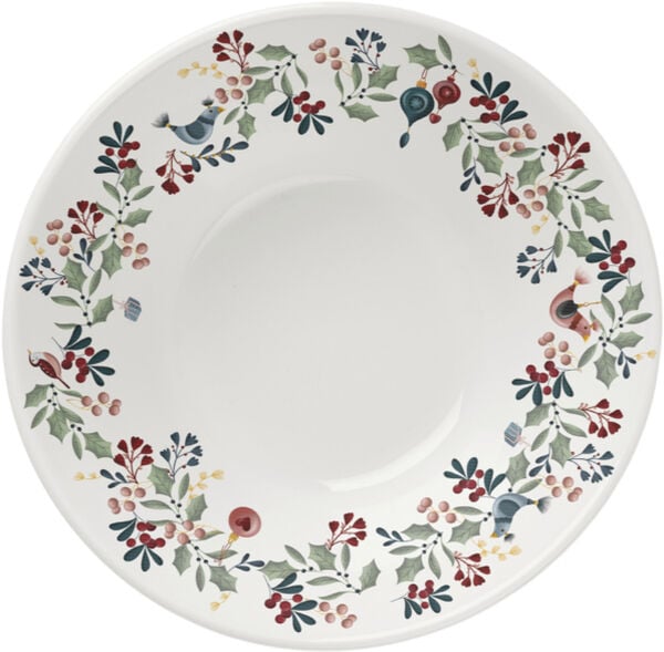 GC Cottage Skål Ø19 cm hvid m. deko