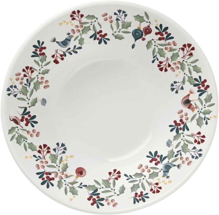 GC Cottage Skål Ø19 cm hvid m. deko