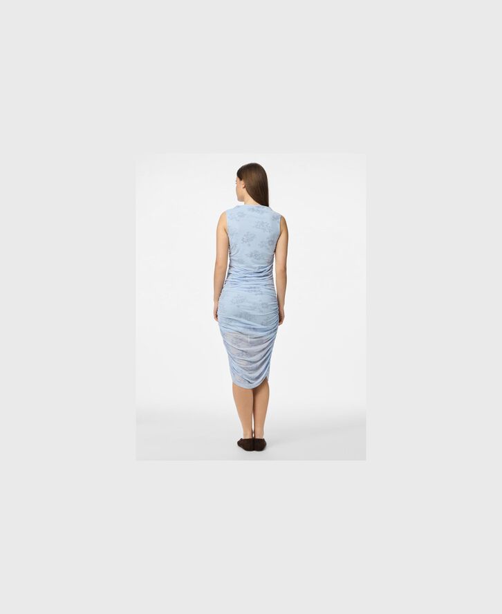 PCMERRY SL RUCHING SHORT DRESS JRS