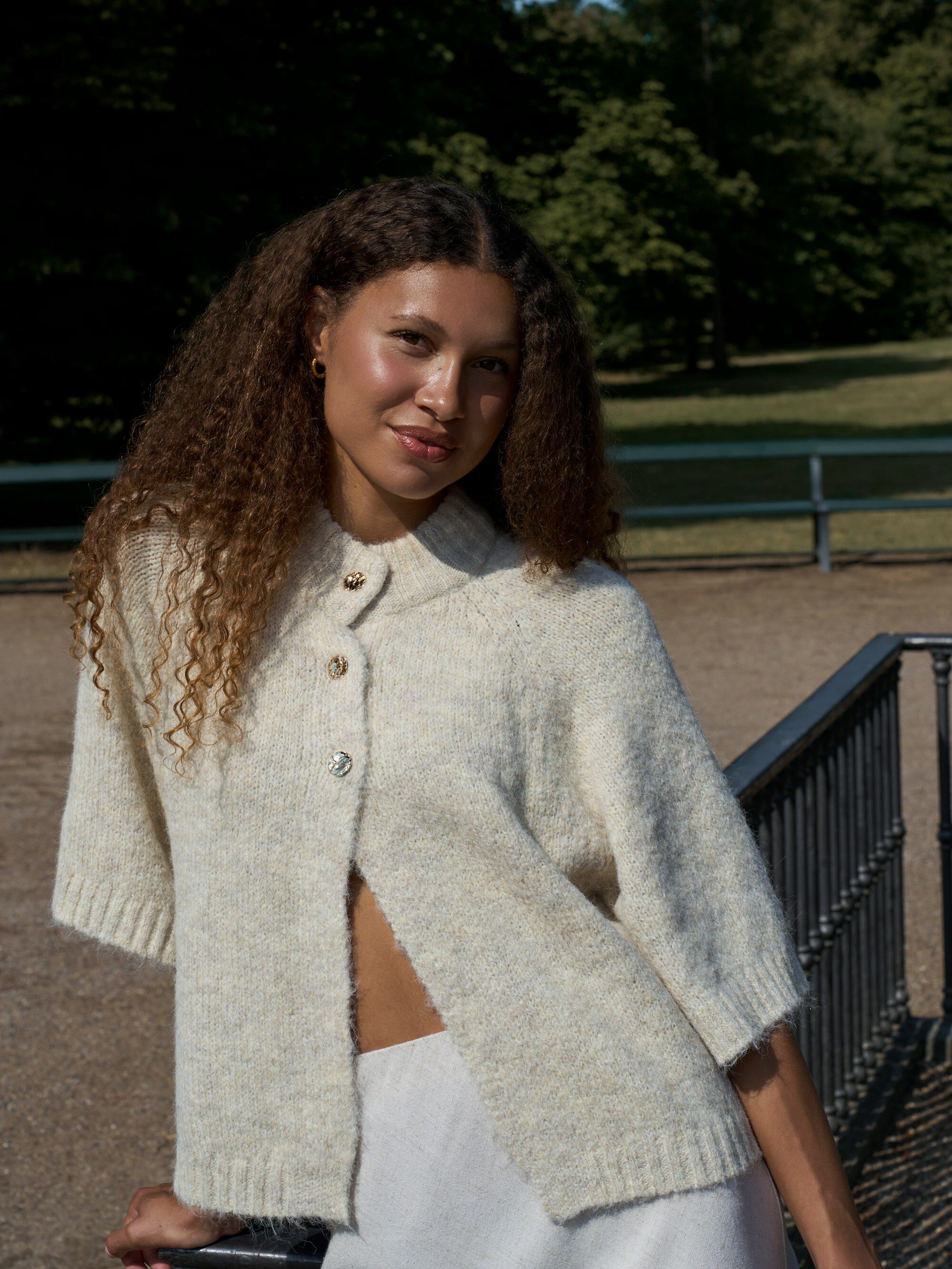 Benuta Fluffy Knit Cardigan