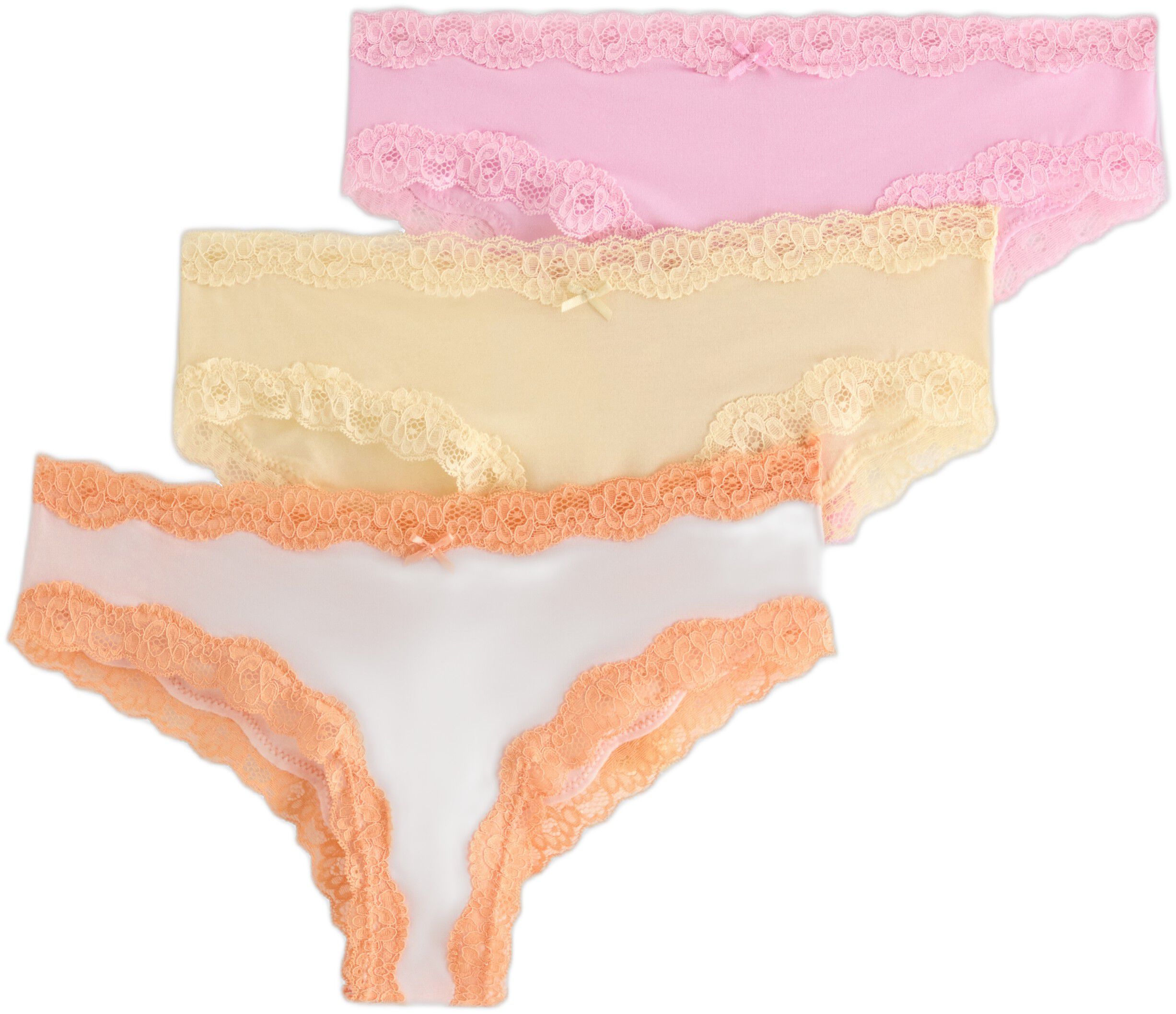 3-pack low waist brazilian briefs w