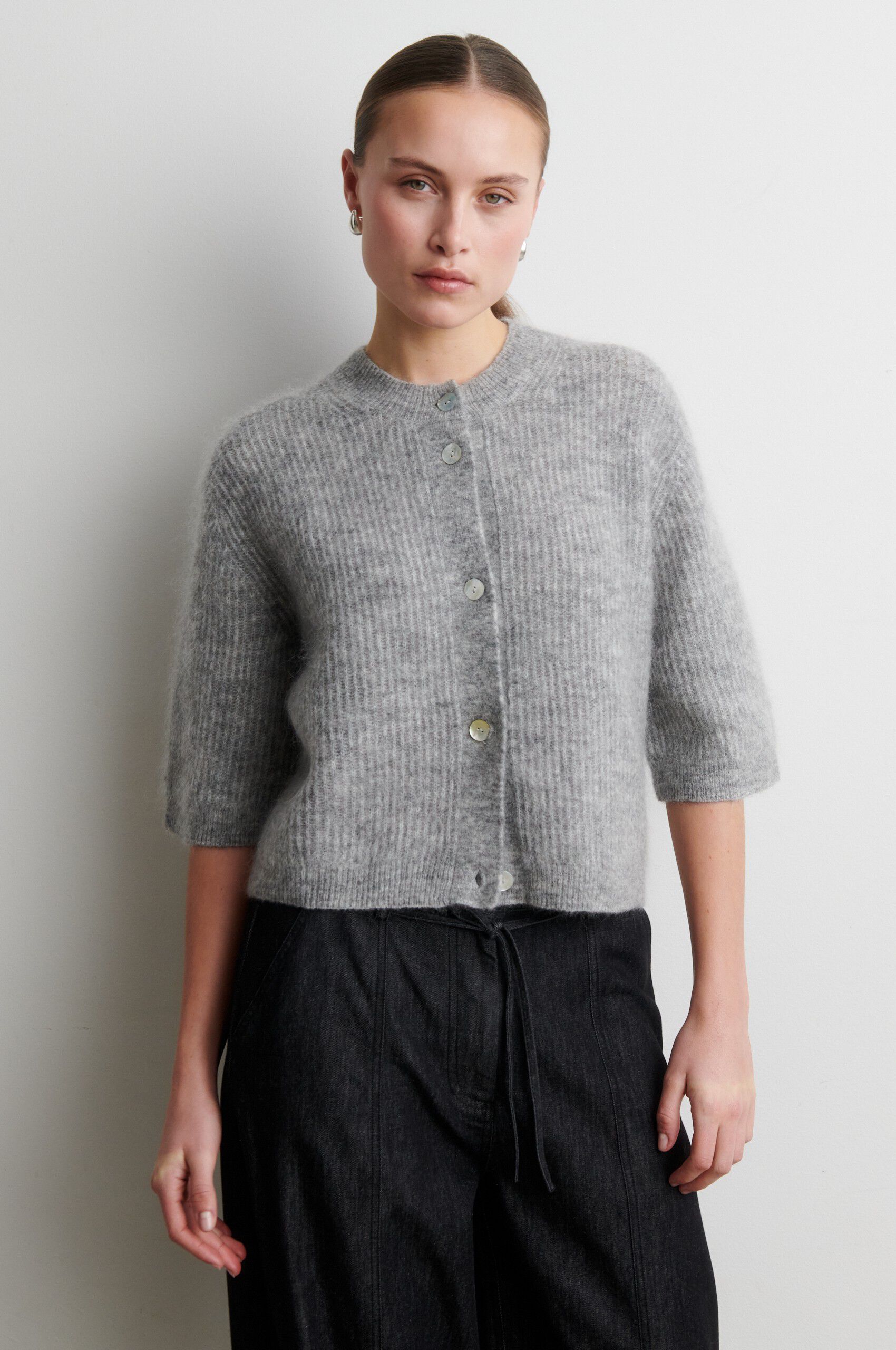 Andrea Knit Rib Cardigan
