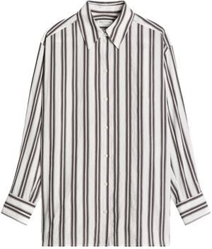 Woven Blouses, LSL, Y/D Stripes